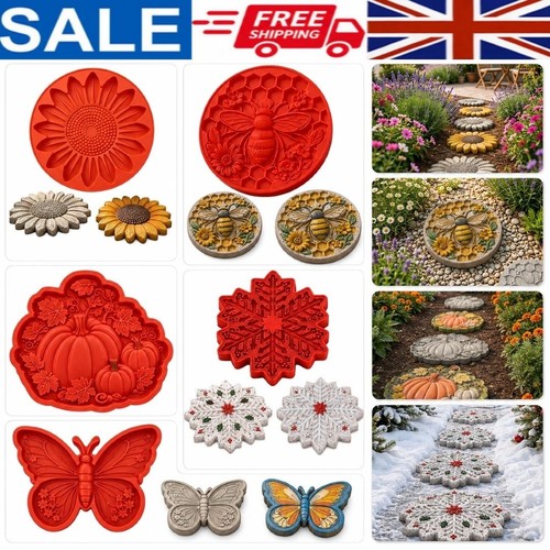 Sunflower stepping stone mold - stone,