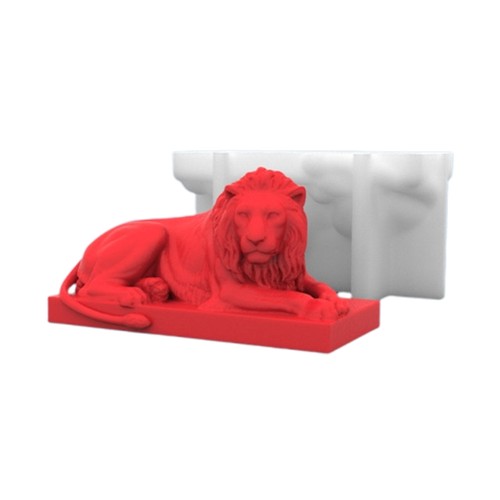 Lion statue silicone - mold, for