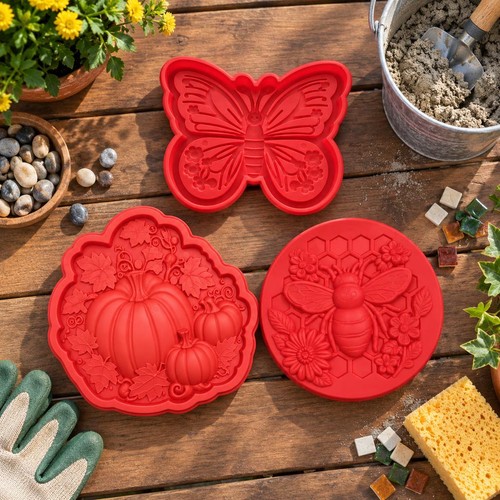 Reusable stepping stone mold - stepping,