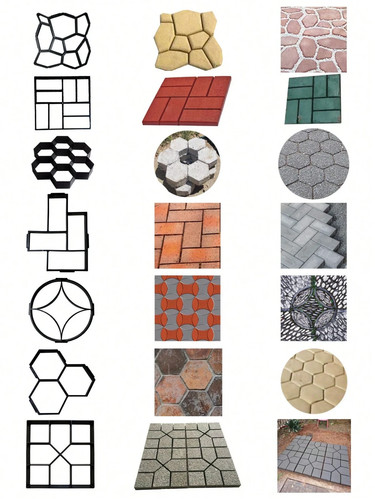 1pc plastic concrete mold - 1pc,