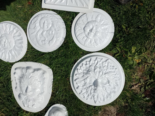 Concrete plastic garden - plastic,