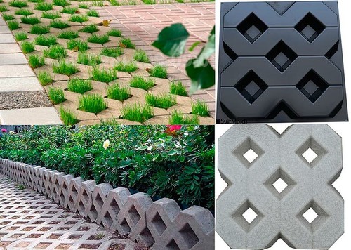 Concrete molds diy grass - concrete,