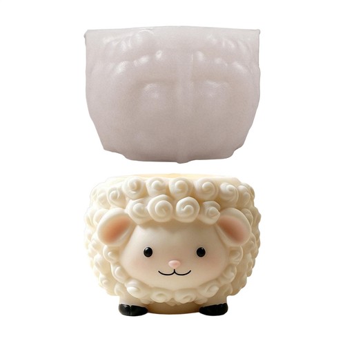 Sheep shape concrete flower - sheep,