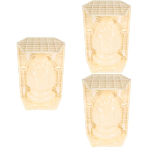 Beige plastic cement - mold, for