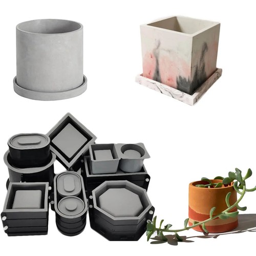 Concrete planter silicone - concrete,