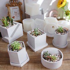 Hexagon Flowerpot Concrete