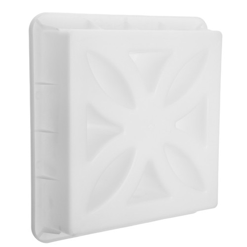 White plastic hollow cement - plastic,