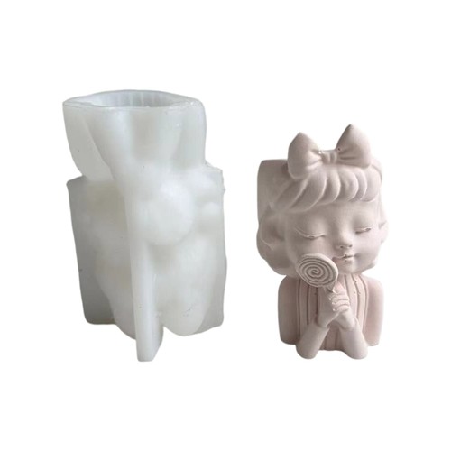 Flower pot concrete mold - flower,