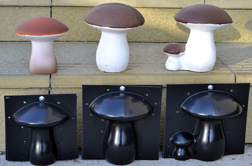 Concrete mold diy mushrooms - concrete, 3d