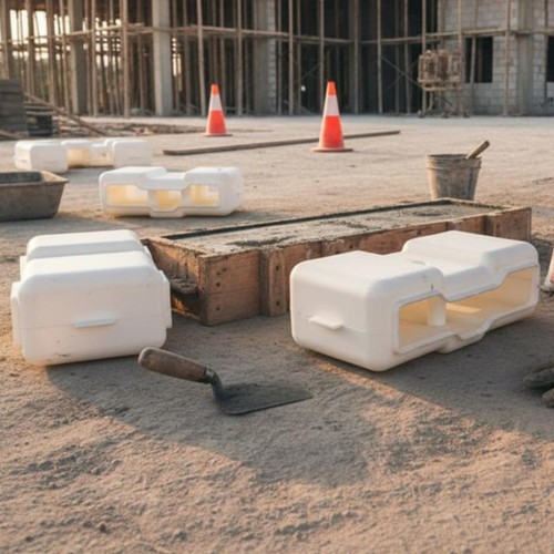 Plastic concrete weight mold - plastic,