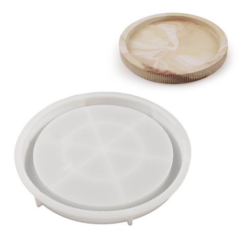 Round storage tray silicone - round,
