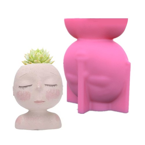 Flower pot silicone mold - pot,