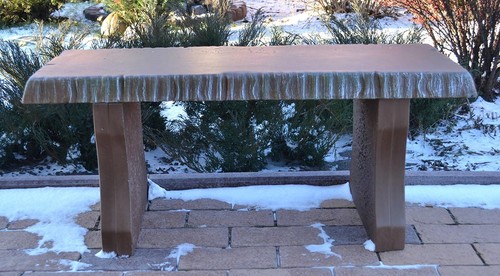 Concrete mold bench - , top